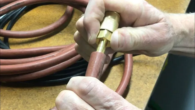 how to fix a air compressor hose