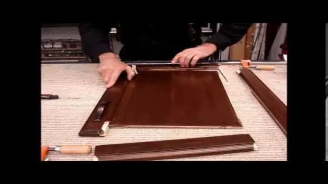 how to fix a cracked cabinet door
