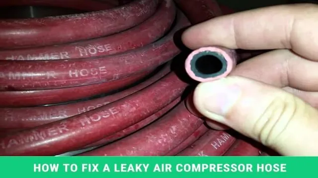 how to fix a leaky air compressor hose