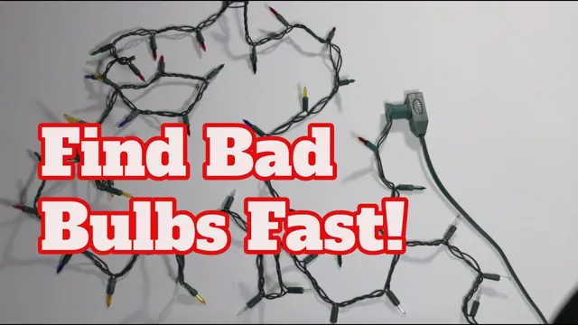 how to fix christmas lights with voltage tester