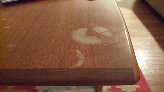how to fix dark spots on stained wood