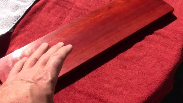 how to get blood out of wood