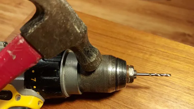how to get hammer drill bit unstuck
