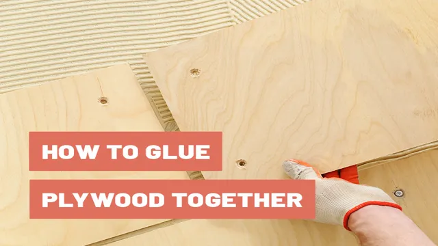 how to glue plywood together