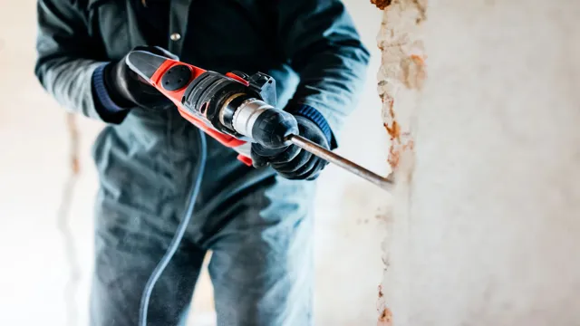 how to hammer drill into concrete