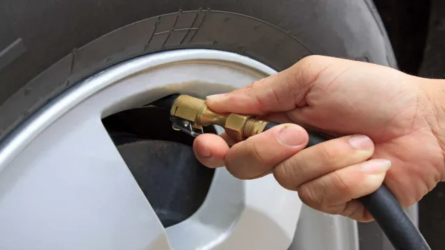 how to inflate tire with portable air compressor