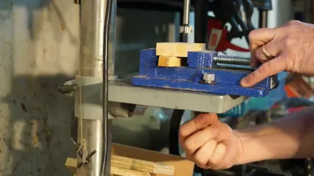 how to install drill press vise on drill press