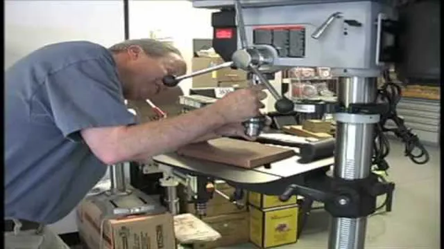 how to install the chuck on a skil drill press