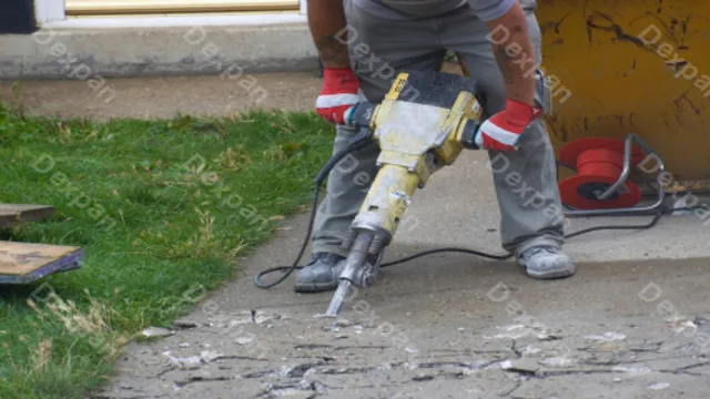 how to jackhammer a concrete slab