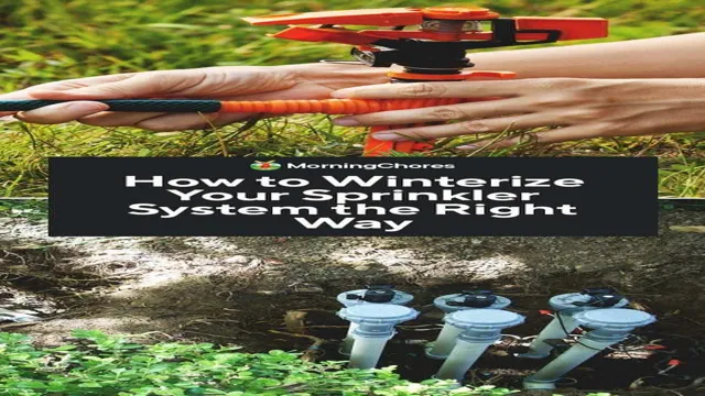 how to keep lawn sprinkler system from freezing