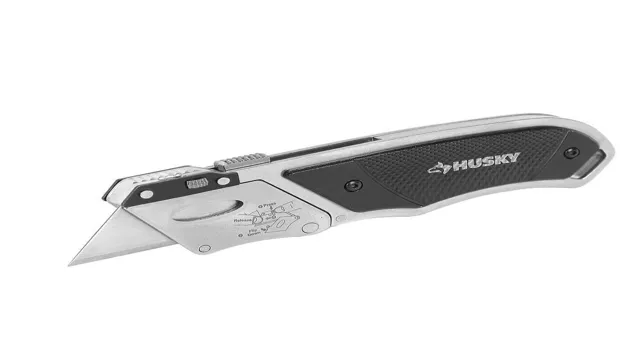 how to load a husky retractable utility knife