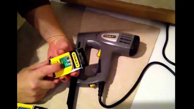 how to load a stanley electric staple gun