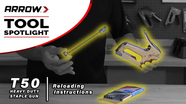 how to load arrow t50 staple gun