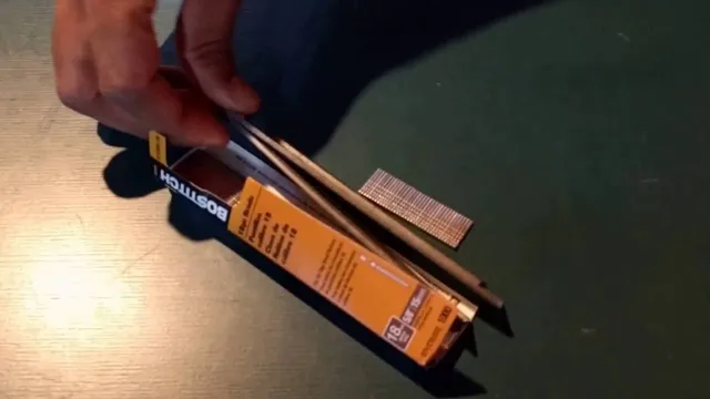 how to load brad nails in a bostitch staple gun