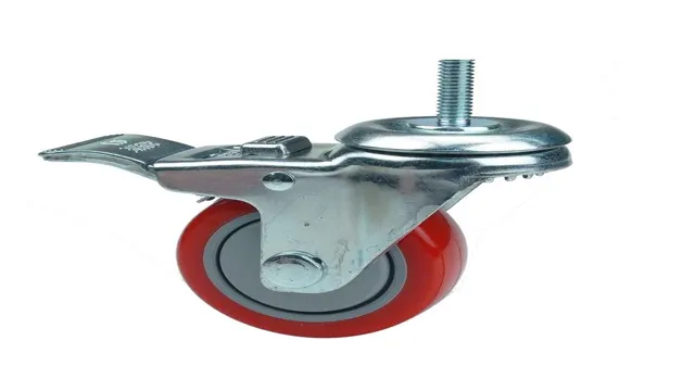 how to lock caster wheels
