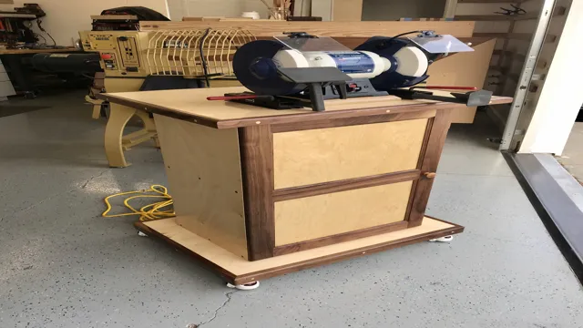 how to make a bench grinder stand