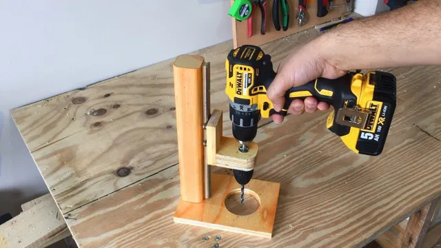 how to make a drill press with a hand drill