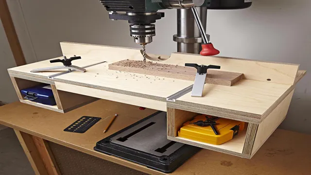 how to make a simple drill press table