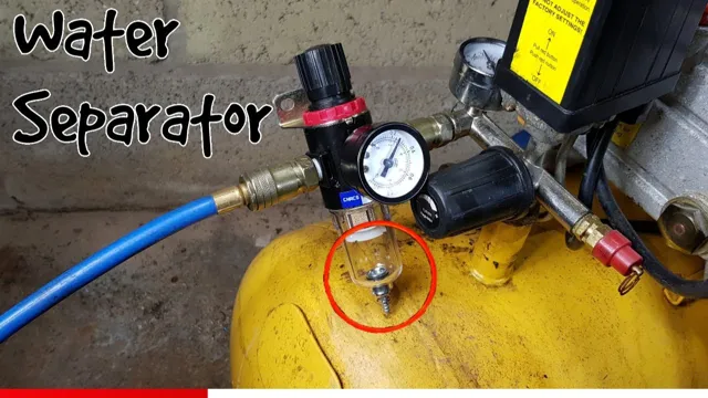 how to make a water separator for air compressor