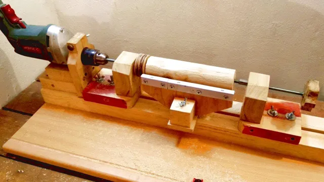 how to make a wood lathe with a drill press