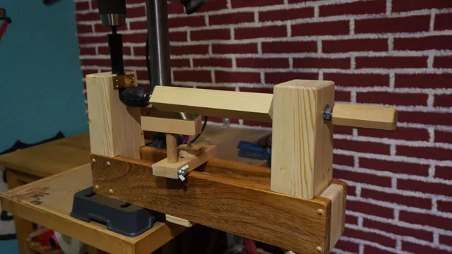 how to make a wood lathe with a drill press