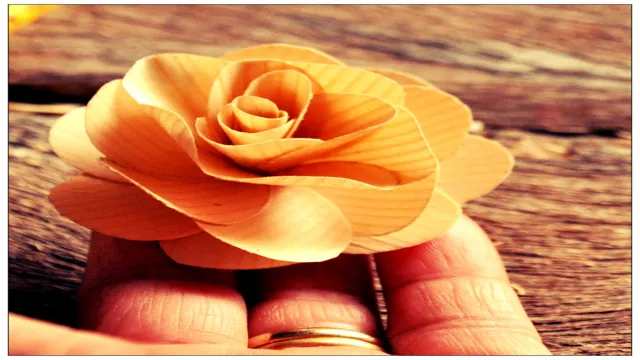 how to make a wooden flower