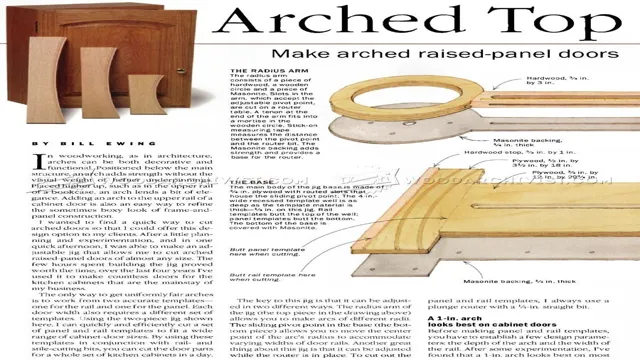 how to make an arched cabinet