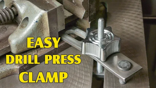 how to make clamps for drill press table