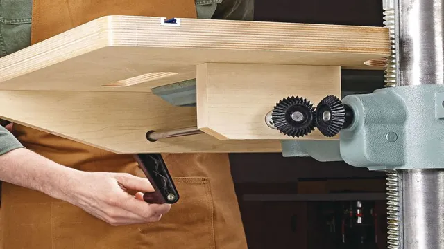 how to make drill press table square