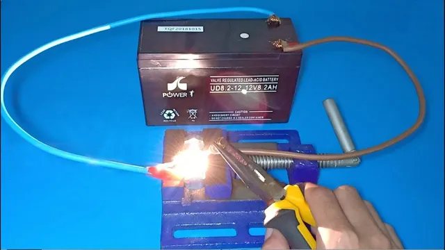 how to make welding machine using only 12v battery