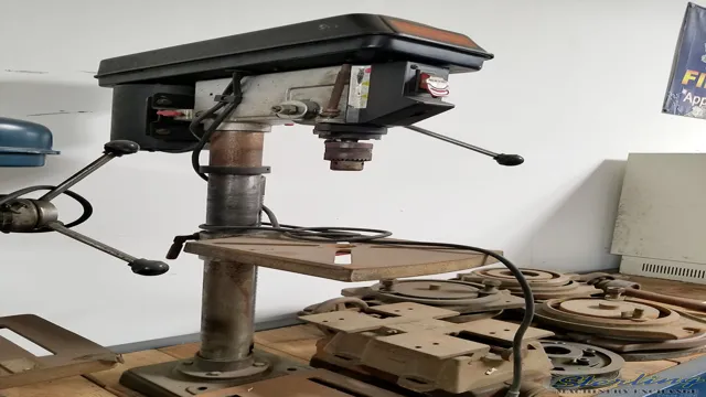 how to mount a bench top drill press