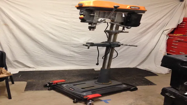 how to mount drill press to concrete floor
