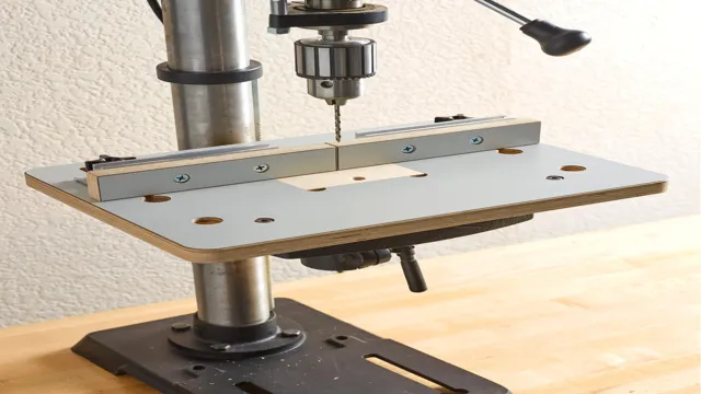 how to mount drill press to workbench