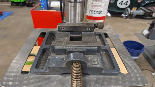 how to mount vise to drill press