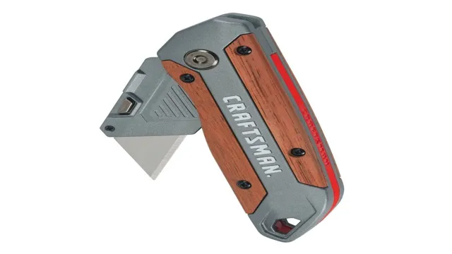 how to open a craftsman utility knife