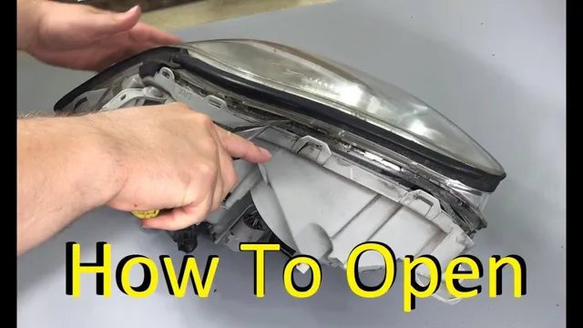 how to open headlights with heat gun