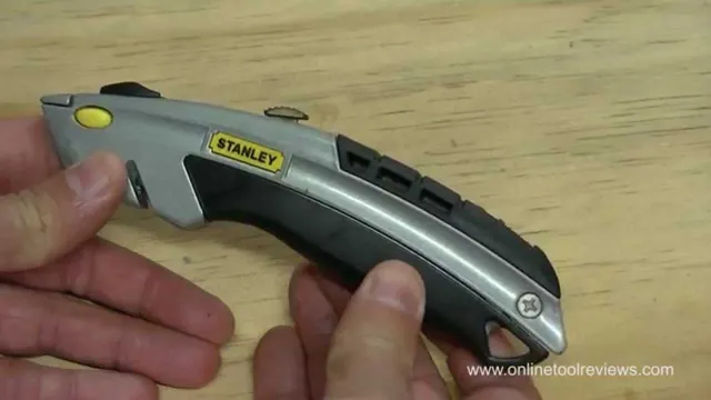 how to open stanley utility knife 10 788