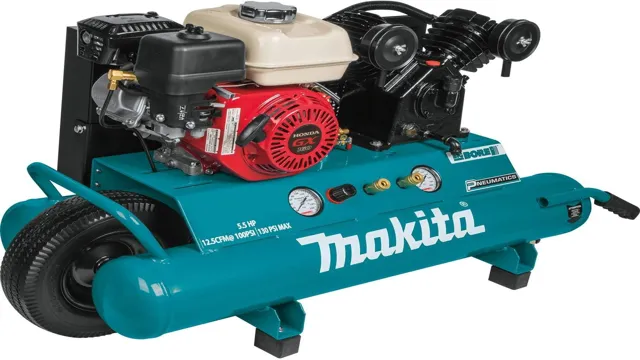 how to plumb a gas powered air compressor