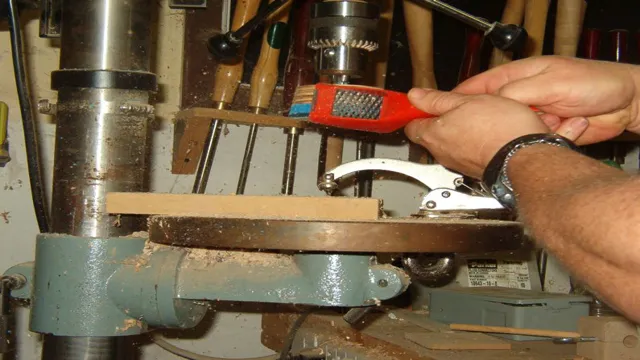 how to polish a drill press column