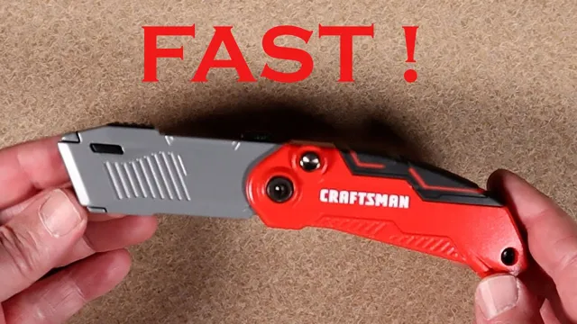 how to put a blade in a utility knife