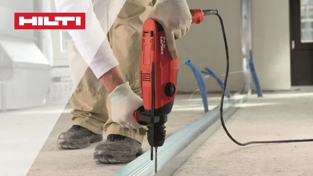 how to put bit in hilti hammer drill