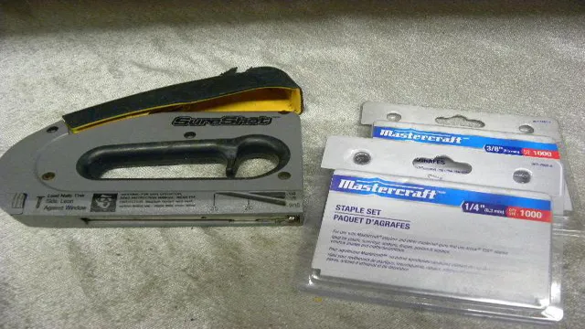 how to put staples in a mastercraft sureshot staple gun