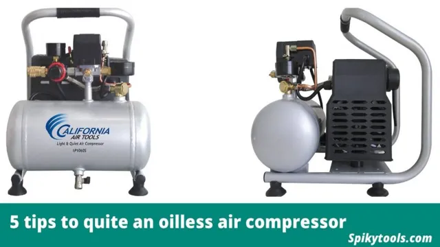 how to quiet an oil less air compressor