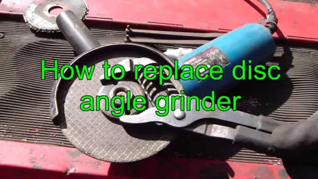 how to remove angle grinder blade