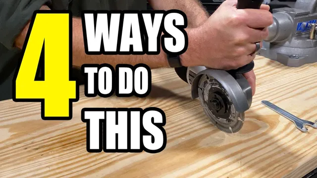 how to remove angle grinder wheel without tool
