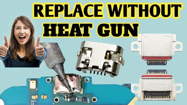 how to remove charging port without heat gun