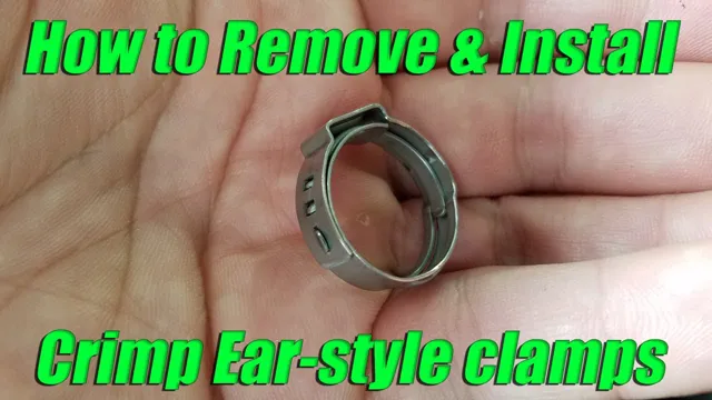 how to remove crimp hose clamps