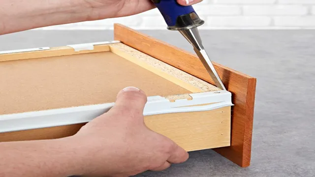 how to remove glued drawer fronts