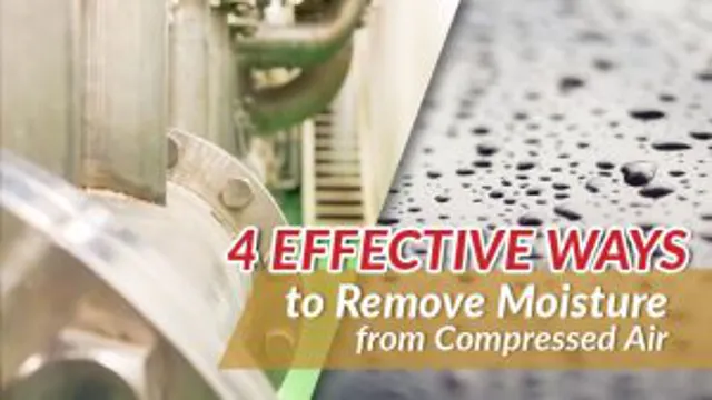 how to remove moisture from air compressor