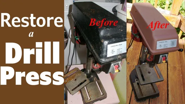 how to remove rust from cast iron drill press